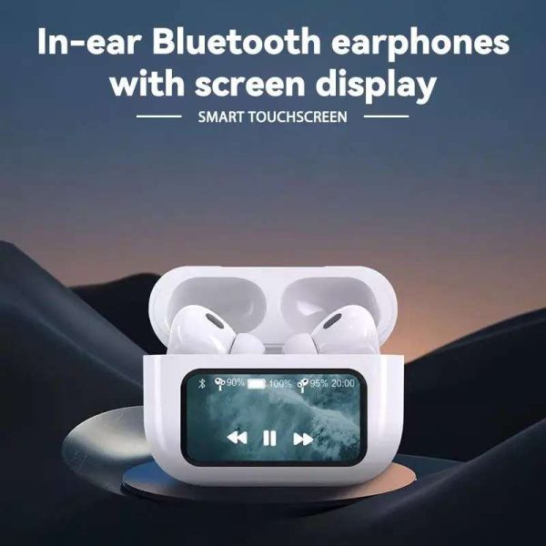 A9 Earbuds Anc/enc Dauble Dark Tuch Screen Display Noise Reduction Wireless Earbuds For Android And Ios/airpods(b